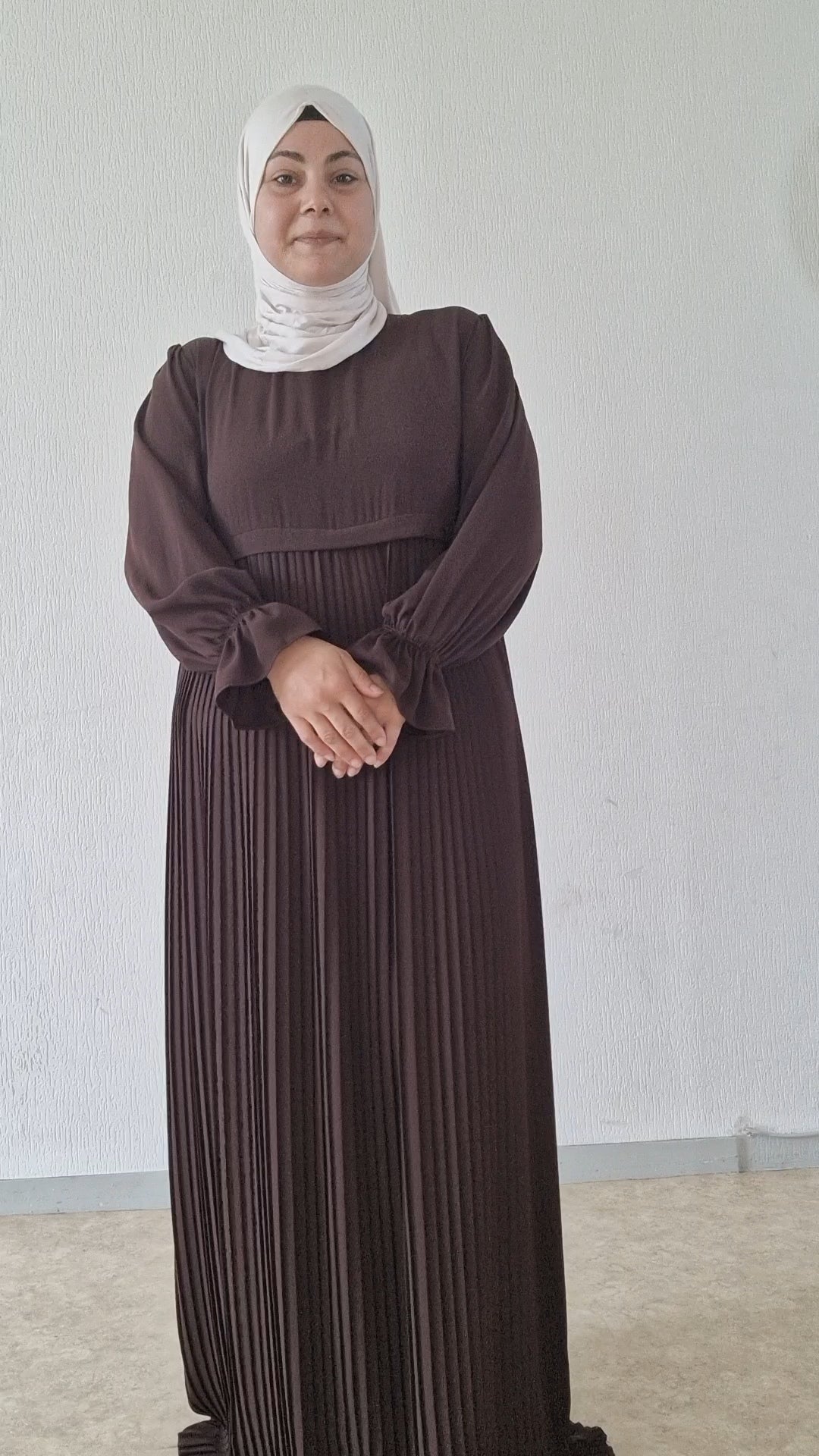 Robe longue plissé