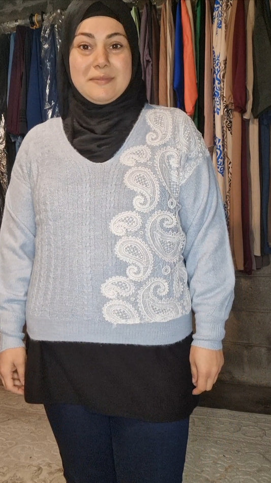 Pull dentelle
