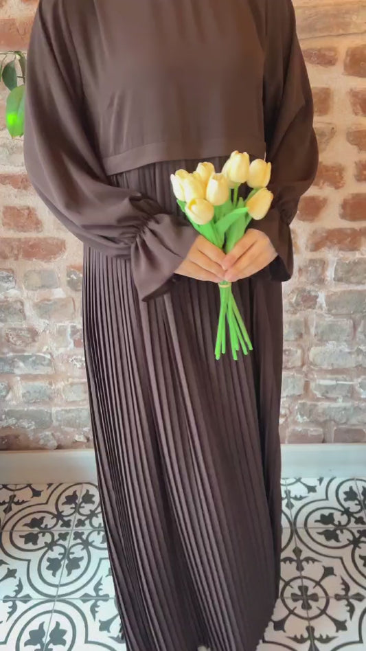 Robe longue plissé